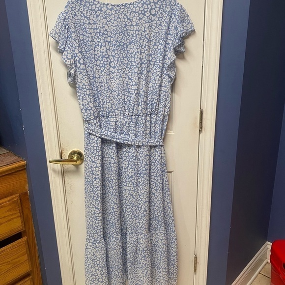 Pretty Garden Floral Summer V Wrap Dress size 2X - Picture 6 of 11